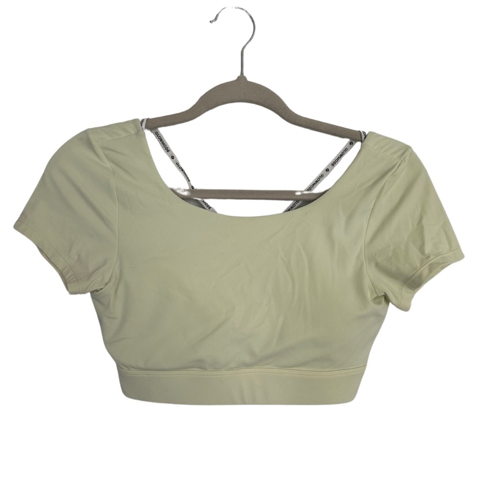 Glowmode Crisscross Back Short Sleeve Crop Top -‎ Size Small